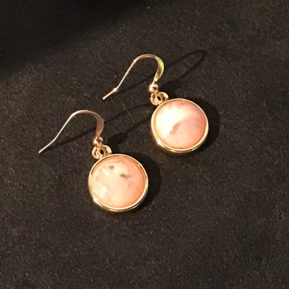 Earrings Katheryn Kent With Faux Stone 1/2” Drop - Picture 3 of 3